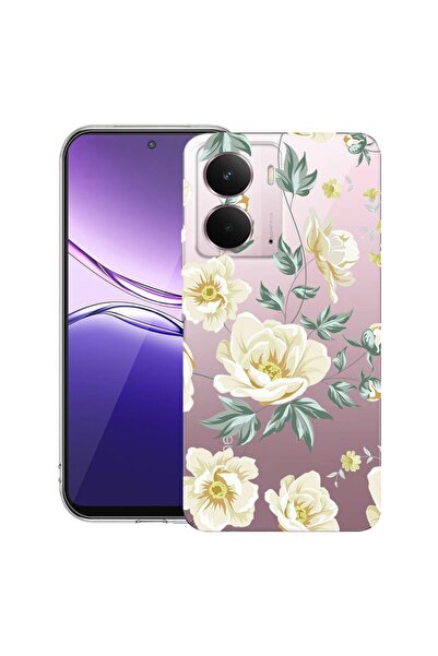 bestcase ¬Æ Husa pentru Realme P3 cu Design Flowers, Clear Slim Silicon, Anti...