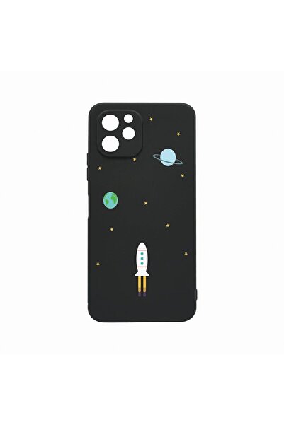 bestcase Θήκη, Συμβατή με Realme 10 5G, Σχέδιο Σύμπαν, Διαστημικό Σκάφος, Ανθ...
