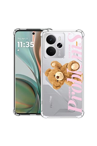 bestcase Husă Antișoc Compatibilă cu Poco M7 Pro 5G, cu Design Ursuleț de Plu...