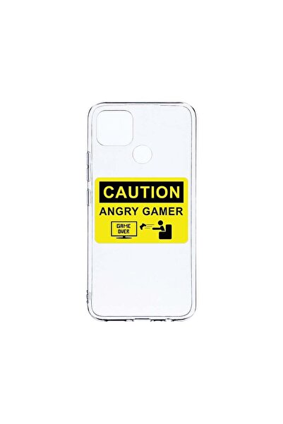 bestcase Прозрачен силиконов калъф 2ММ, съвместим с Realme C12 / C25s, Angry ...