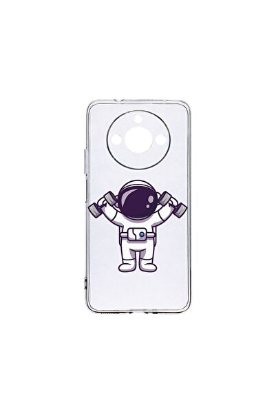 bestcase Прозрачен силиконов калъф 2ММ, съвместим с Realme 11, Astronaut Gym,...