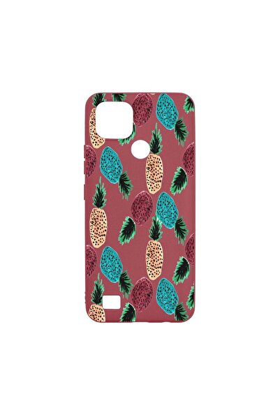 bestcase Θήκη σιλικόνης, Συμβατή με Realme C21, Ανανάς, ανθεκτική στη φθορά, ...