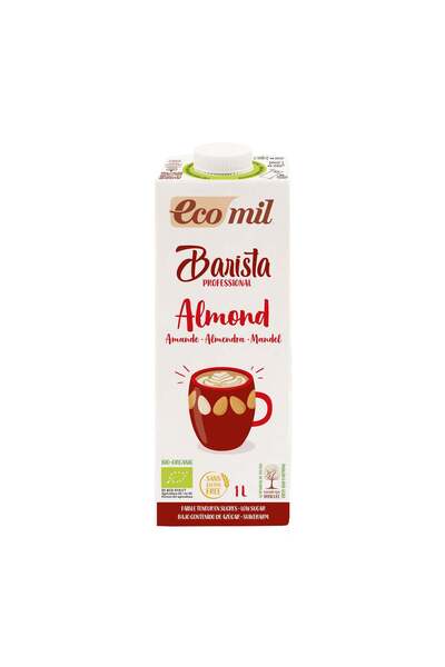 Ecomil Бариста, органична бадемова растителна напитка, за кафе