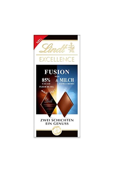 Lindt Fuziune de Ciocolată 85% Fleur de Sel și Ciocolată cu Lapte Excepțional...