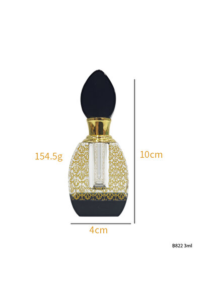NUJET 1pcs Crystal Perfume Essential Oil Bottle 3ml B822C