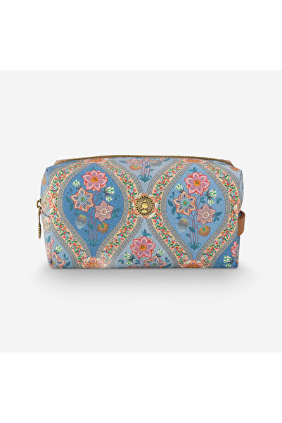 Pip Studio Ornamento Mavi Polyester Makyaj Çantası 21,5X10x10,5 Cm