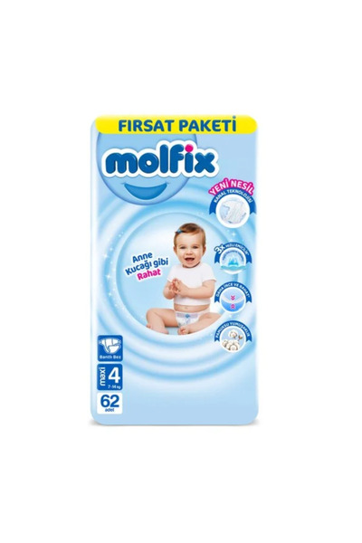 Store Fırsat Paket Bebek Bezi 4 Numara 62 Adet