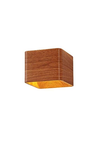 Yongsheng Square Shape LED Indoor Wall Lamp Brown 10 x 10 x 8cm, Modern Wall ...