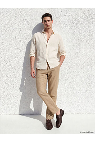 LC Waikiki Timeless Clothing & Timeless Choices Standard Fit Linen Blend Men'...