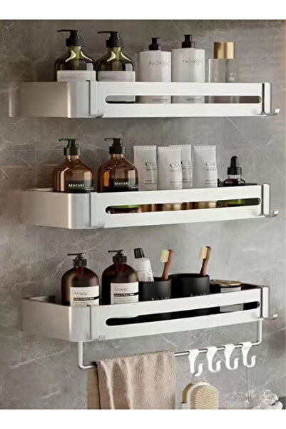 HI-FINE 3 Tier Shower Caddy Corner Corner Shower Organizer Aluminium Alloy Sh...