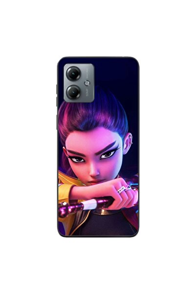 OEM Husa compatibila cu Motorola Moto G14 Silicon Gel Tpu Model KPop Demon Hu...