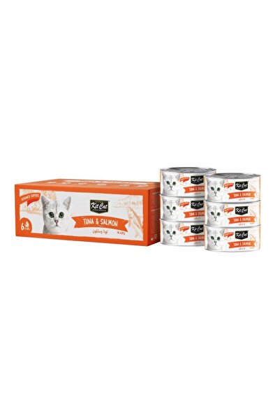 Kit Cat طعام القطط الرطب من ديبوند تونا آند سالمون توبيرز، 6 × 50 جرام، طعام ...