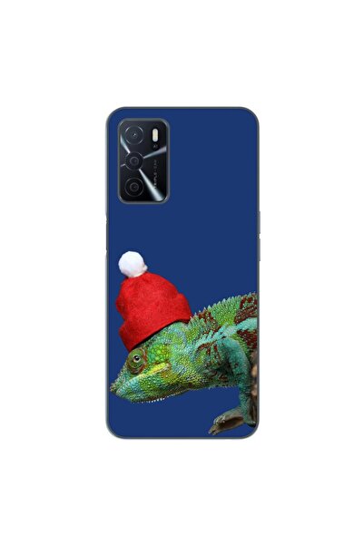 OEM Калъф, съвместим с Oppo A16, силиконов гел TPU, с десен Коледен хамелеон