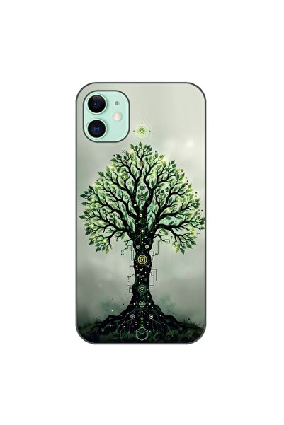 OEM Husa compatibila cu Apple iPhone 11 Silicon Gel Tpu Model Mystical Tree