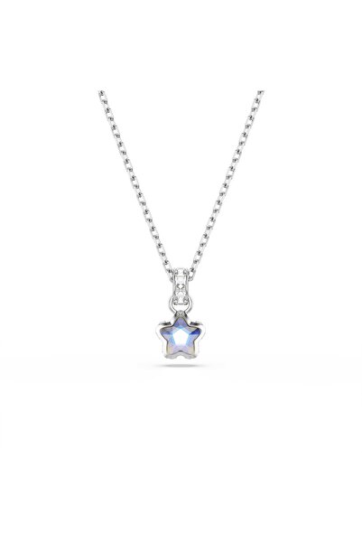 Swarovski Chroma Kolye, Karışık kesimler, Yıldız, Beyaz, Rodyum kaplama