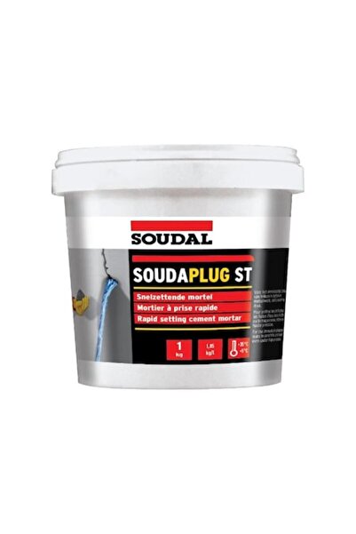 Soudal Mortar de reparații cimentat ultra-rapid Soudaplug ST, 1 Kg, gri