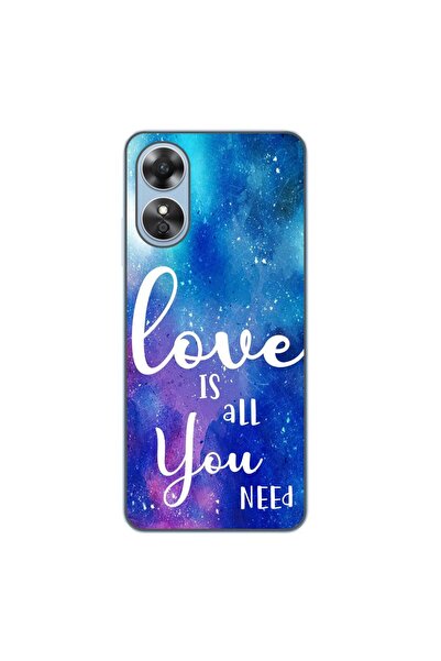 OEM Husa compatibila cu Oppo A17 Silicon Gel Tpu Model Love Is All You Need