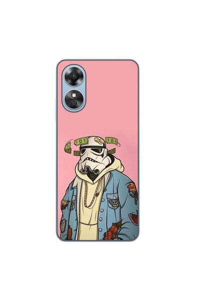 OEM Θήκη συμβατή με Oppo A17 Σιλικόνης Τζελ TPU Μοντέλο Trooper Money