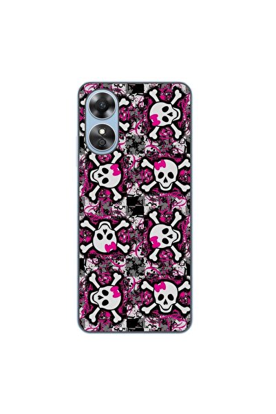 OEM Husa compatibila cu Oppo A17 Silicon Gel Tpu Model Pop Art Skeleton