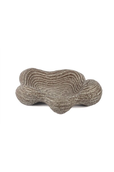 Mikasa Moor Antique Sand Beige Decorative Bowl 46X34X13Cm