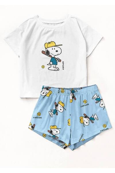 Silona Homewear Zezex Snoopy Супер мек пижамен комплект с къси панталони