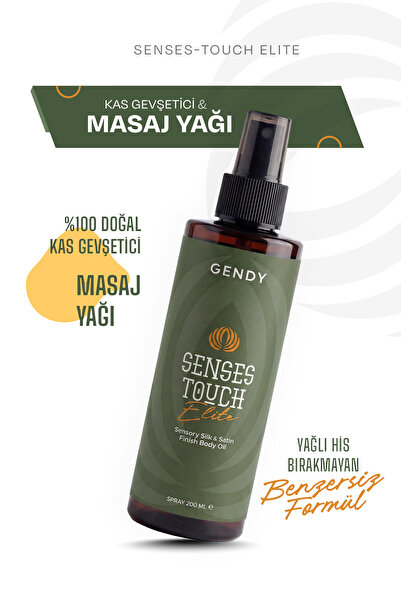 GENDY Senses-Touch Elite - %100 Doğal Kas Gevşetici, Rahatlatıcı ve Aromatera...