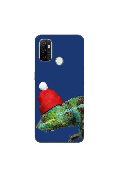 OEM Калъф, съвместим с Oppo A53, силиконов гел TPU, коледен десен хамелеон