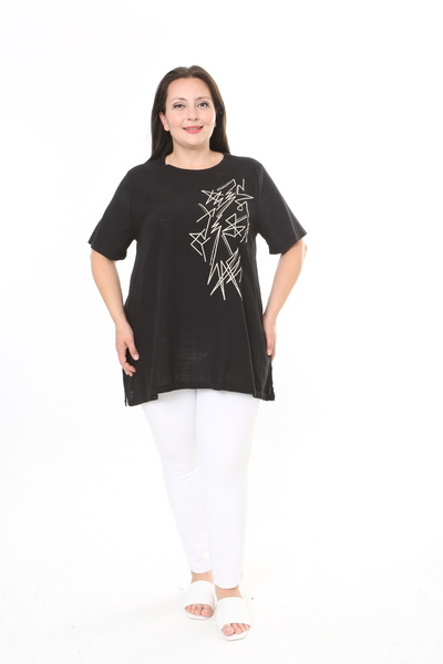 XL Modam Women's Hand-Embroidered Large Size Tunic