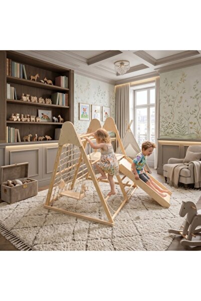Moni Centru joaca copii Toys Little Gym, cu tobogan, leagan si perete catarar...