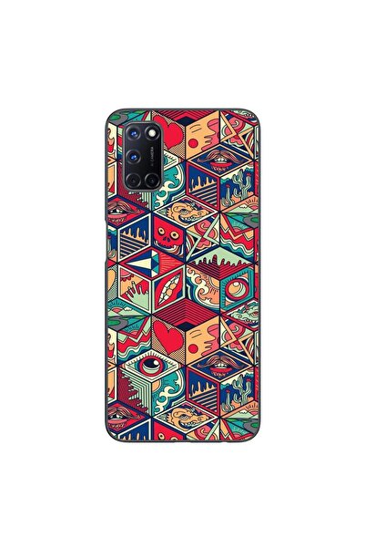 OEM Case compatible with Oppo A72 Silicone Gel Tpu Pattern Pop Art Geometric