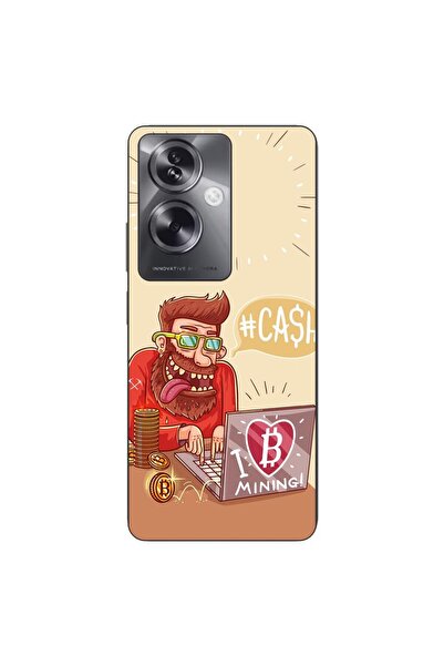 OEM Θήκη συμβατή με Oppo A79 5G Σιλικόνης Τζελ TPU Μοντέλο BTC Mining