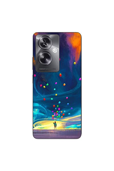 OEM Case compatible with Oppo A79 5G Silicone Gel Tpu Universe Balloons Pattern