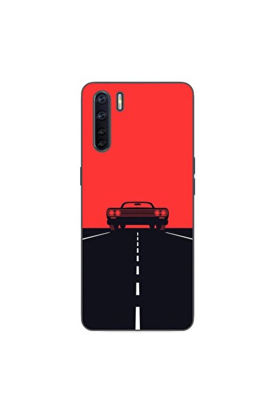 OEM Husa compatibila cu Oppo A91 Silicon Gel Tpu Model Red Sky Muscle Car