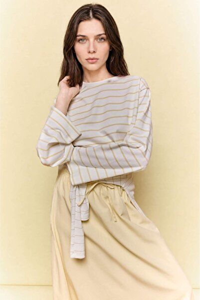 DeFacto 100% Cotton Regular Fit Striped Tunic G0378Ax26Sp