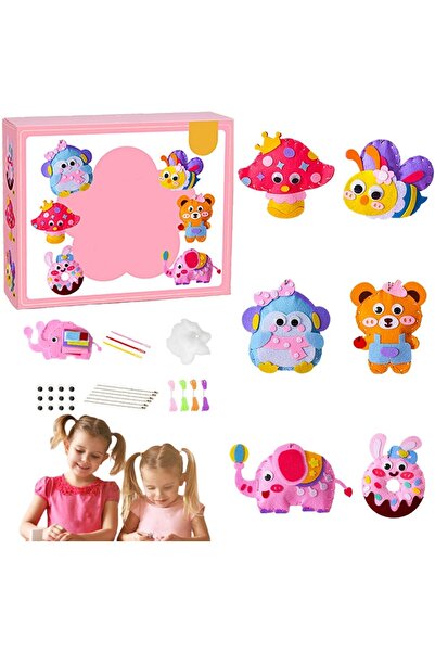 Arabest 3-Piece DIY Doll Sewing Kit,Children's Handcraft,Farm Stuffed Animals...