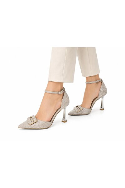 TRENDYSHOSE 05424 Heeled Buckle Women's Shoes