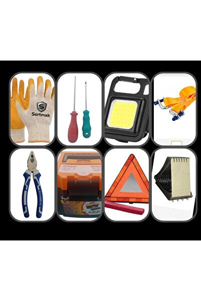 Superbag Otomobil Araç İçi Bulunması Gerekenler Seti - Bagaj Düzenleyici Acil...