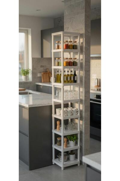 İnter Home SAKURA 10 KATLI MUTFAK RAFI BEYAZ