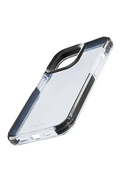 Cellularline Tetra Force Strong Guard - Husă iPhone 15 Pro cu MICROBAN (trans...