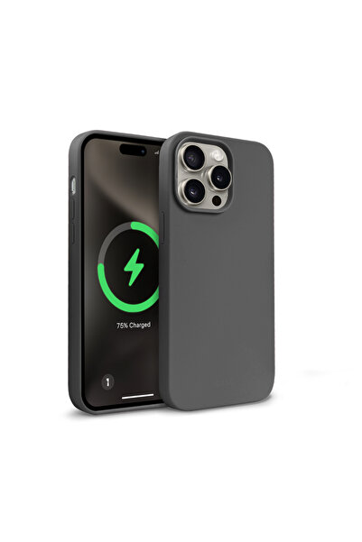 Crong Husă Magnetică Colorată - Etui iPhone 15 Pro Max MagSafe (titan)