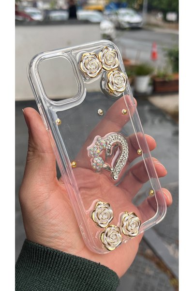 EDELFU iPhone 11 Compatible - 3D Protruding Design Stylish Transparent Protec...