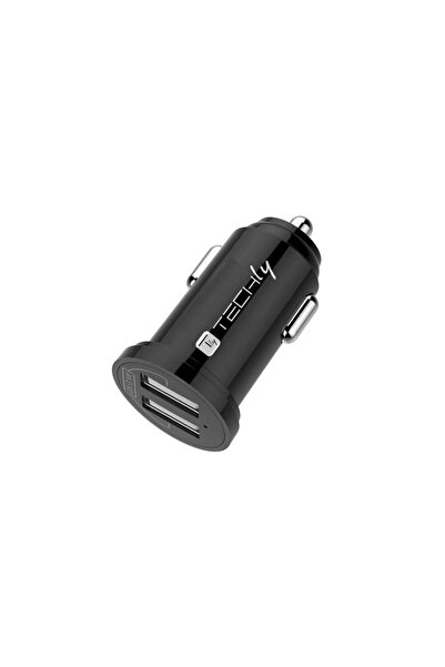 Techly Încărcător auto 2x USB tip A Negru IUSB2-CAR5-A34