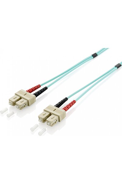 EQUIP Patchkabel SC->SC 30.00m Multimode Duplex OM3 t√ºrkis
