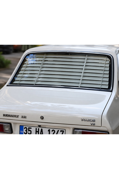 Süren Oto Aksesuar Car Rear Window Perforated Blinds Curtain Cream
