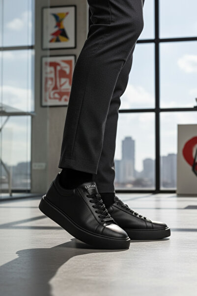 Lufian RN-2906 Μαύρα Ανδρικά Άνετα Παπούτσια Sneaker για Καθημερινή Χρήση