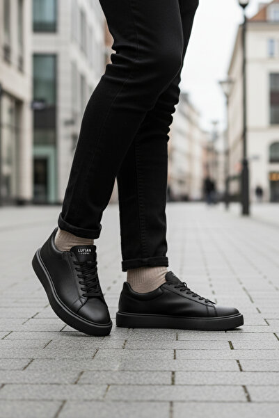 Lufian RN-9138 Siyah Erkek Comfort Günlük Sneaker Ayakkabı