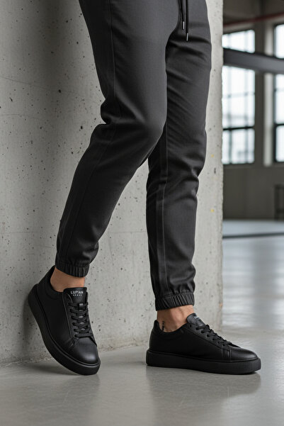 Lufian RN-5624 Μαύρα Ανδρικά Άνετα Παπούτσια Sneaker για Καθημερινή Χρήση