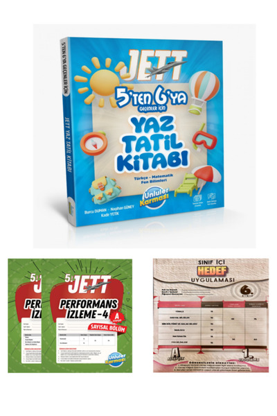 Ünlüler Karması JETT 5'TEN 6'YA GEÇENLER İÇİN YAZ TATİL KİTABI + 6.SINIF GENE...