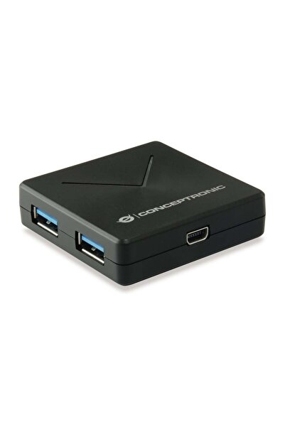 CONCEPTRONIC 4-Port Hub USB-A3.0/Mini-B ->4xA3.0 o.Netz. sw