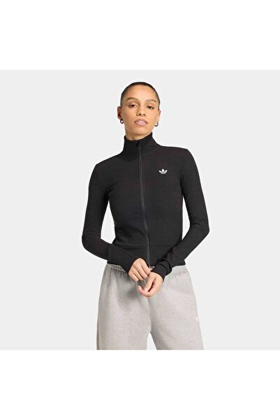 adidas Ess Rib Fz Tt Kadın Spor Sweatshirt KR3598